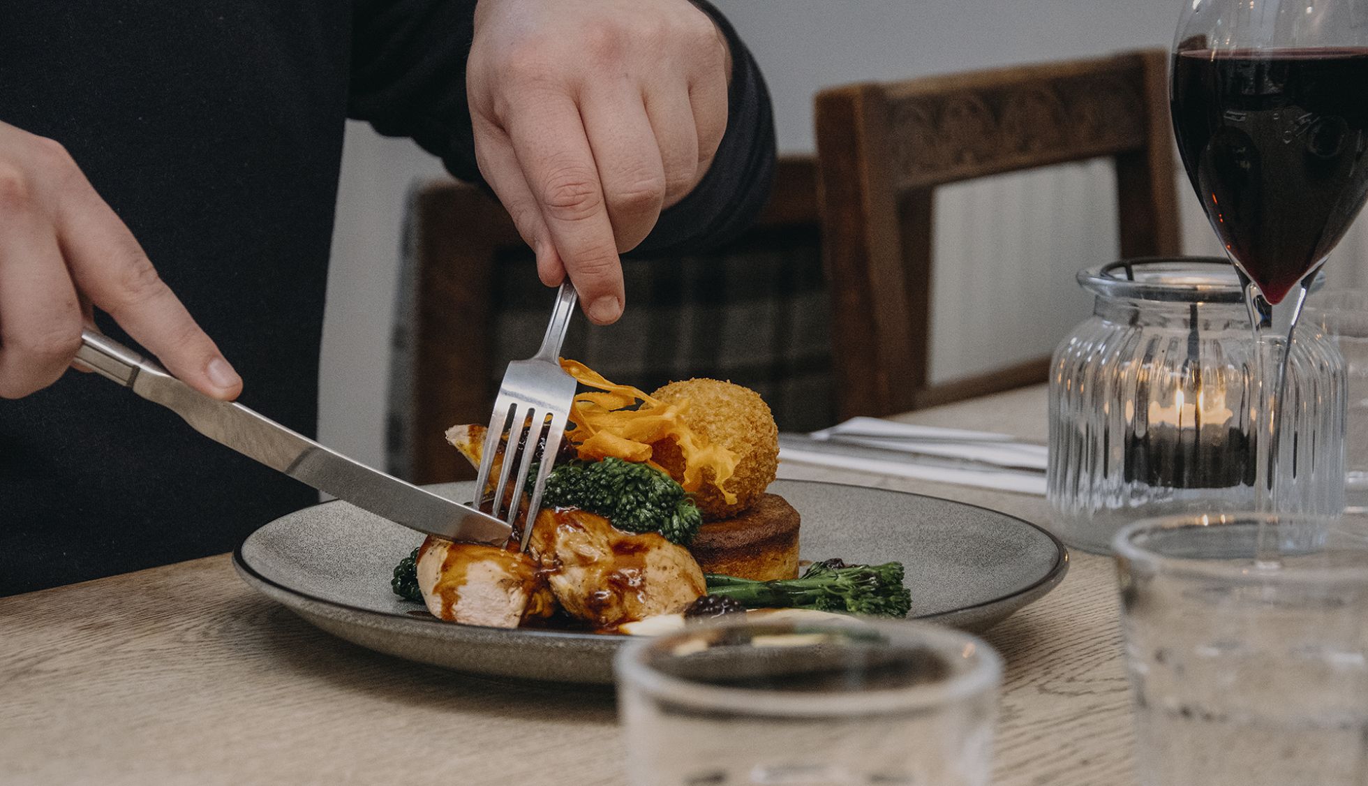 Food with wine