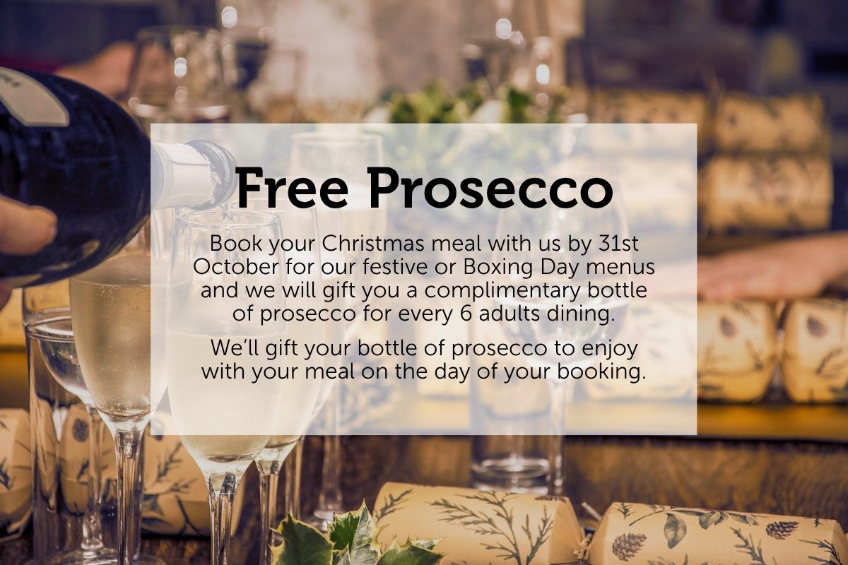 Free prosecco when you book early
